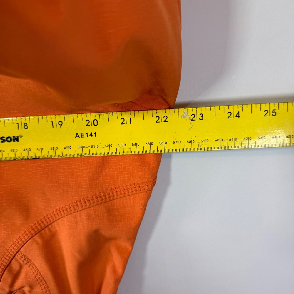 EXCELLENT Ilse Jacobsen Raincoat Womens 44 Orange Hooded Softshell - Picture 9 of 11